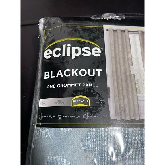 NEW!! Eclipse Hazel Geo Harbor Blackout Grommet Curtain Panel Geometric - Picture 14 of 15